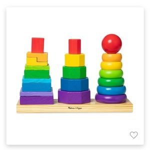 Melissa and Doug Wooden Geometric Stacker
